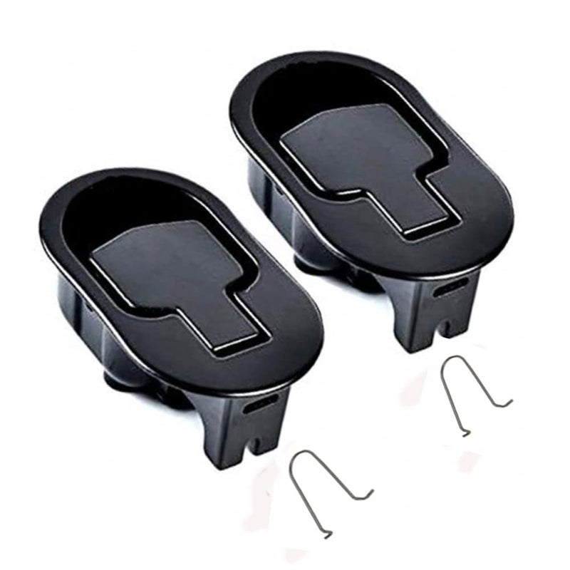 Yoogu 2 pcs Metal Recliner Handles Replacement Parts for Chair Sofa Couch Release 6 mm Black - Image 1